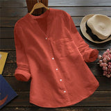 Venetia - Loose Shirt Made of Linen and Cotton