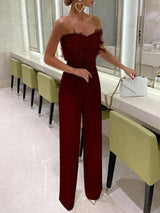 Frola - Elegant Jumpsuit with Bandeau Top
