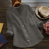 Venetia - Loose Shirt Made of Linen and Cotton