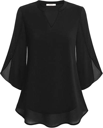 Brianna - Blouse with Open Sleeve and Fashionable Movement