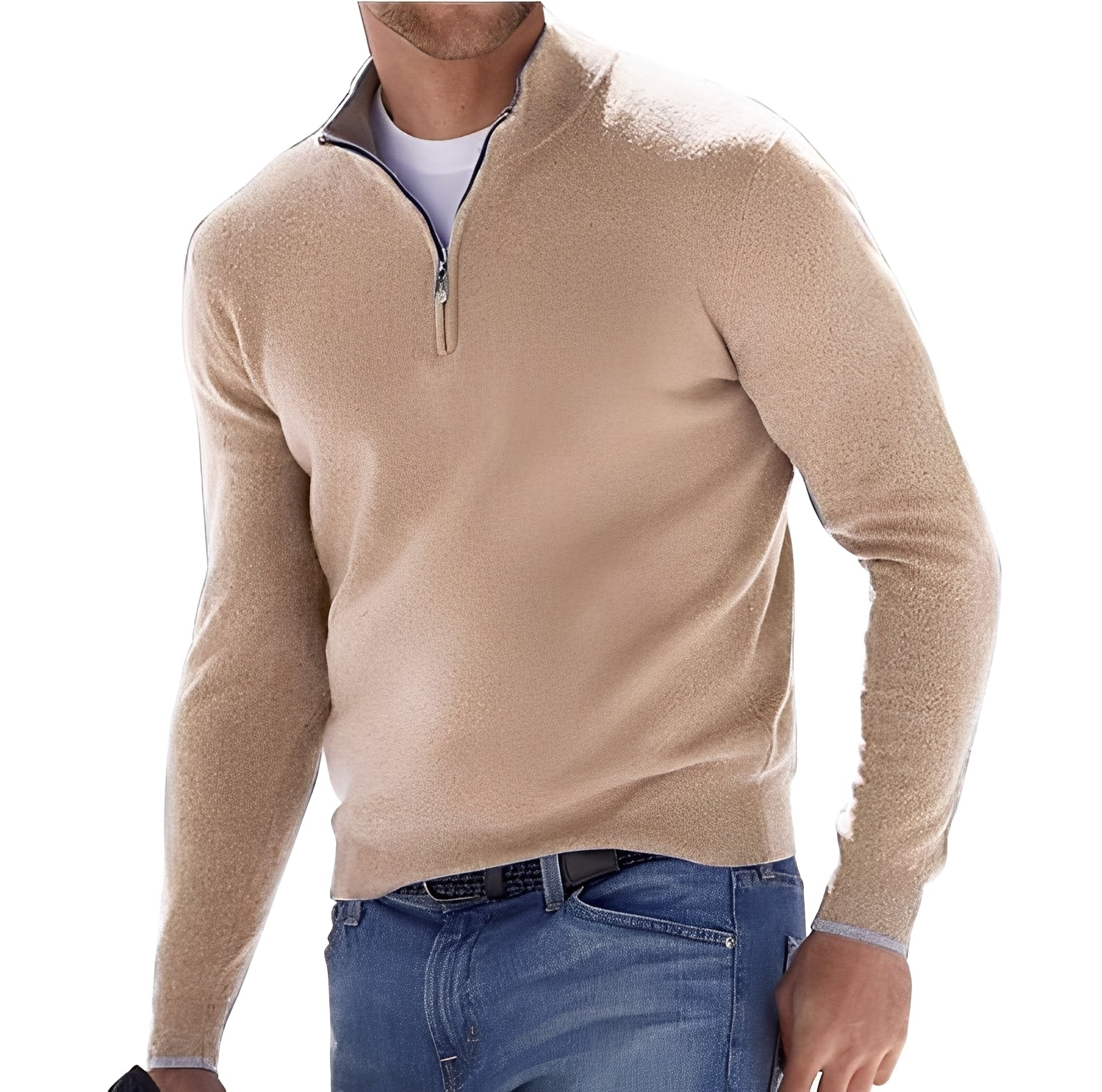 Eliott - Cashmere Sweater with Zipper for Men