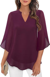 Brianna - Blouse with Open Sleeve and Fashionable Movement