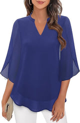 Brianna - Blouse with Open Sleeve and Fashionable Movement