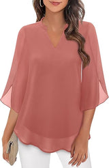 Brianna - Blouse with Open Sleeve and Fashionable Movement