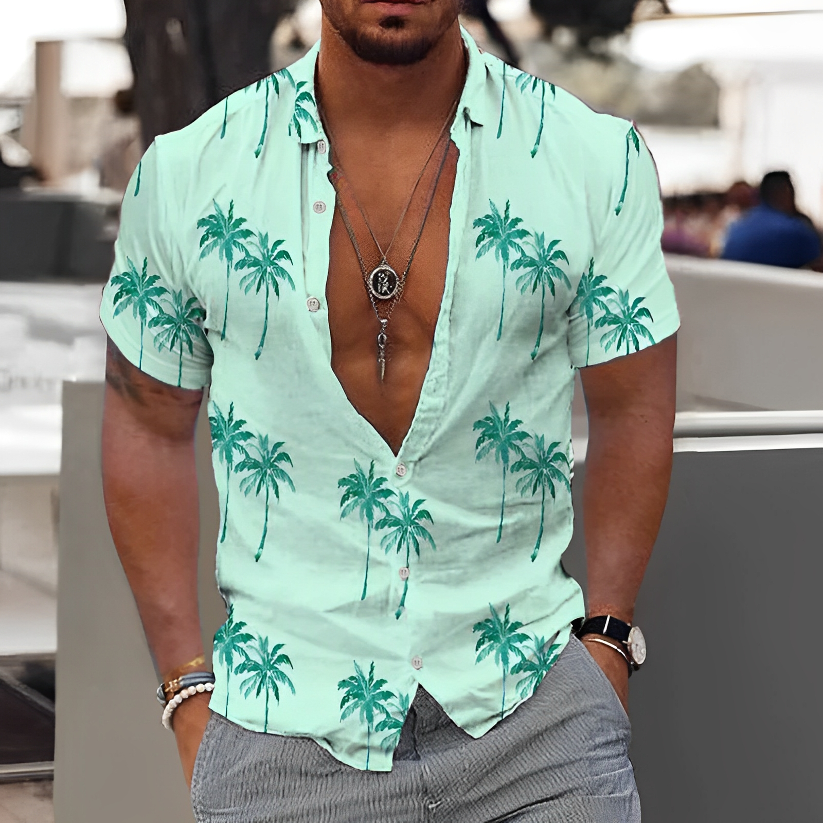 Rowen - Printed Linen Shirt