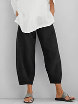 Alethea - Loose Linen Pants with Relaxed Fit