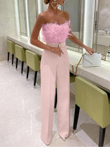 Frola - Elegant Jumpsuit with Bandeau Top