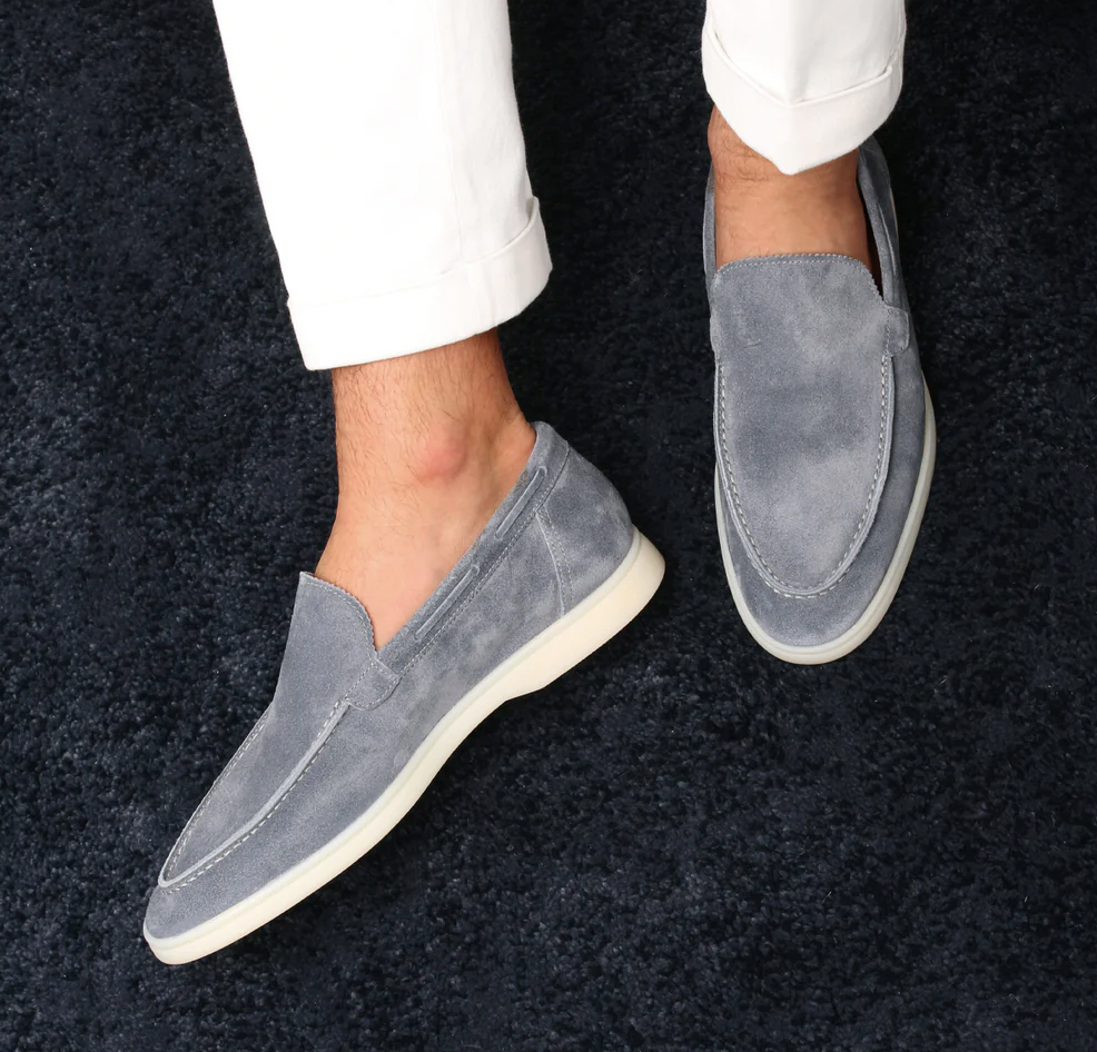 Lorenzo - Classic Suede Loafers for Men