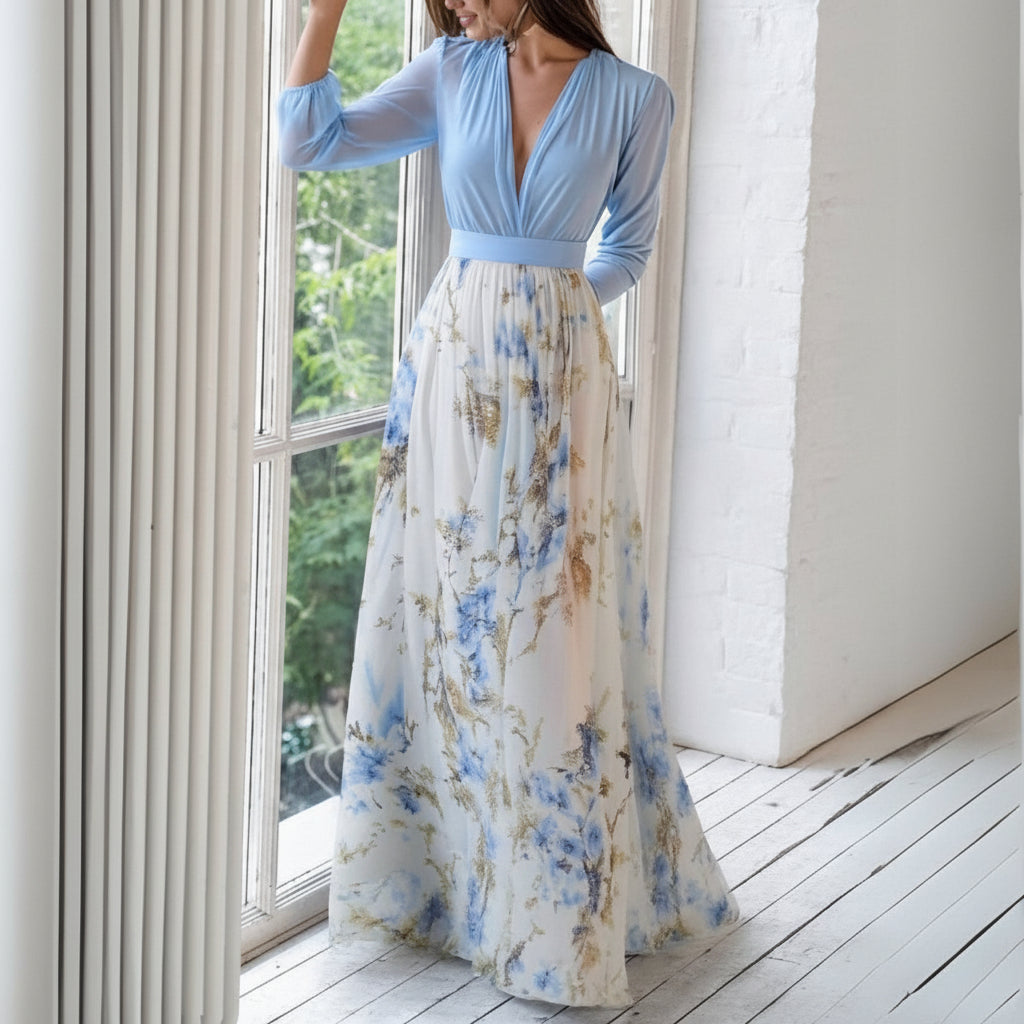 Dahlia - Floral Maxi Dress Spring Whisper