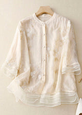 Elaine - Versatile Blouse with Embroidery