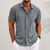 Oberon - Short Sleeve Linen Shirt for Men