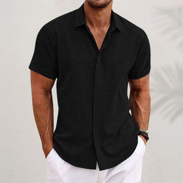 Oberon - Men's Short Sleeve Linen Shirt
