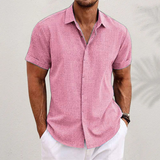 Oberon - Short Sleeve Linen Shirt for Men
