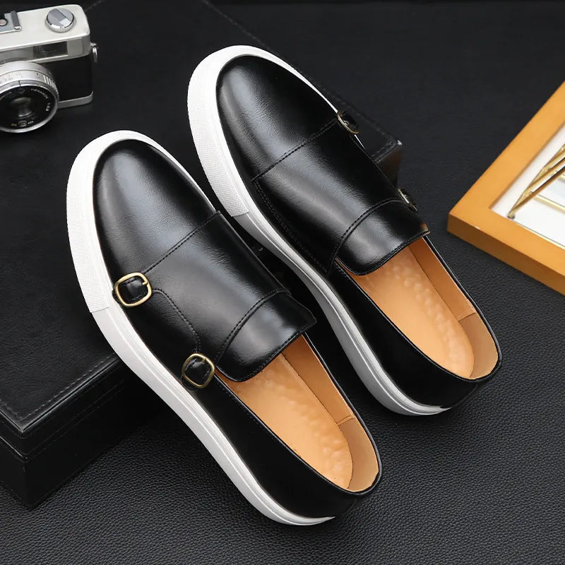 Jerald - Men's Loafers in Relaxed Leather Look