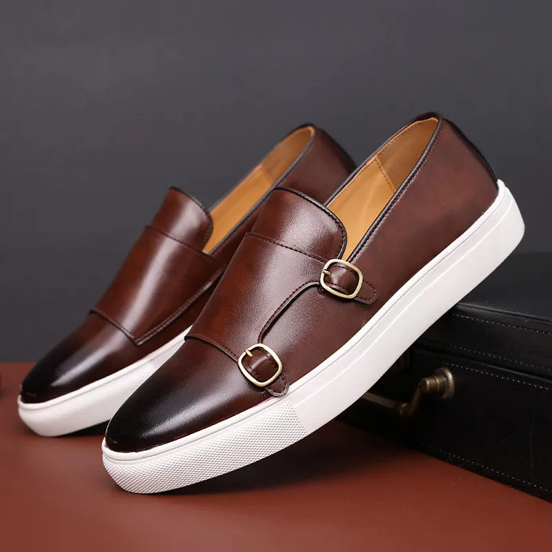 Jerald - Men's Loafers in Relaxed Leather Look