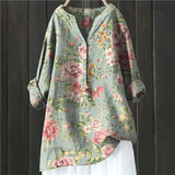 Leah - Trendy and Comfortable Floral Blouse