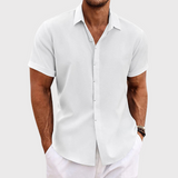 Oberon - Short Sleeve Linen Shirt for Men