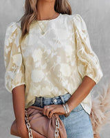 Dorothea - Chiffon blouse with balloon sleeves