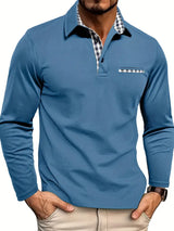 Wilfredo - Men's Long Sleeve Polo for Summer