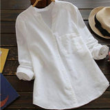 Venetia - Loose Shirt Made of Linen and Cotton