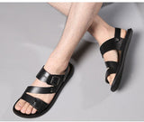 Nathan – Classic Leather Sandals with Buckle