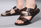 Nathan – Classic Leather Sandals with Buckle