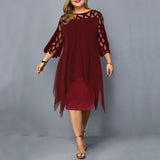 Cathryn - Stylish Midi Dress in Plus Sizes