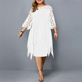 Cathryn - Stylish Midi Dress in Plus Sizes
