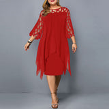 Cathryn - Stylish Midi Dress in Plus Sizes