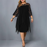 Cathryn - Stylish Midi Dress in Plus Sizes