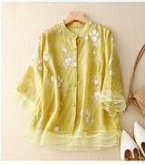 Elaine - Versatile Blouse with Embroidery