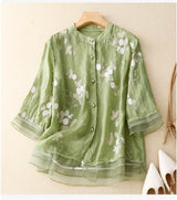 Elaine - Versatile Blouse with Embroidery